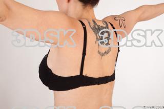 Upper body black bra of Nadine in underwear 0004